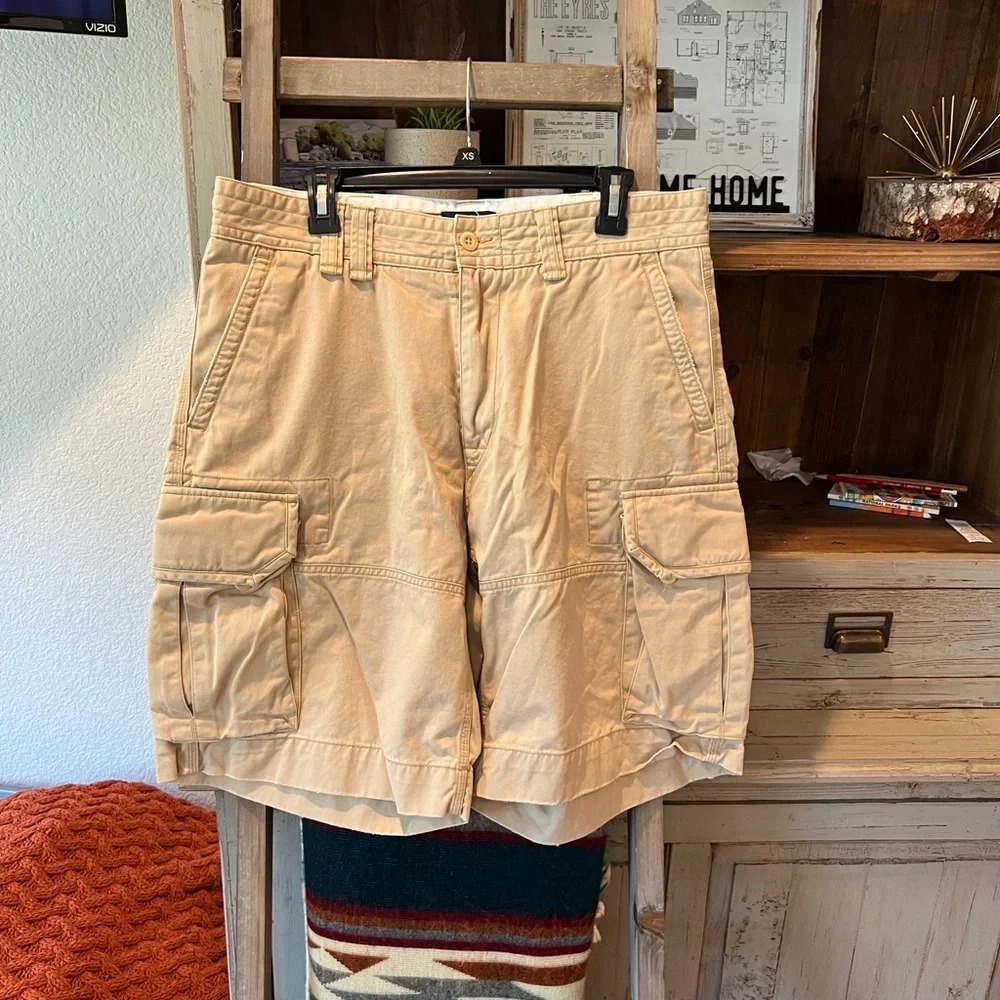 Polo Ralph Lauren men’s khaki cargo shorts size 34
